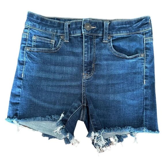 American Eagle Outfitters Hi-Rise Shortie Denim Super Stretch Jeans SIze 4 - Picture 1 of 7